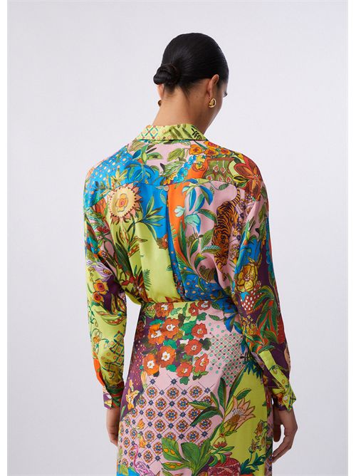 Camicia in raso stampato LIU JO | WA6485T471A/P9363